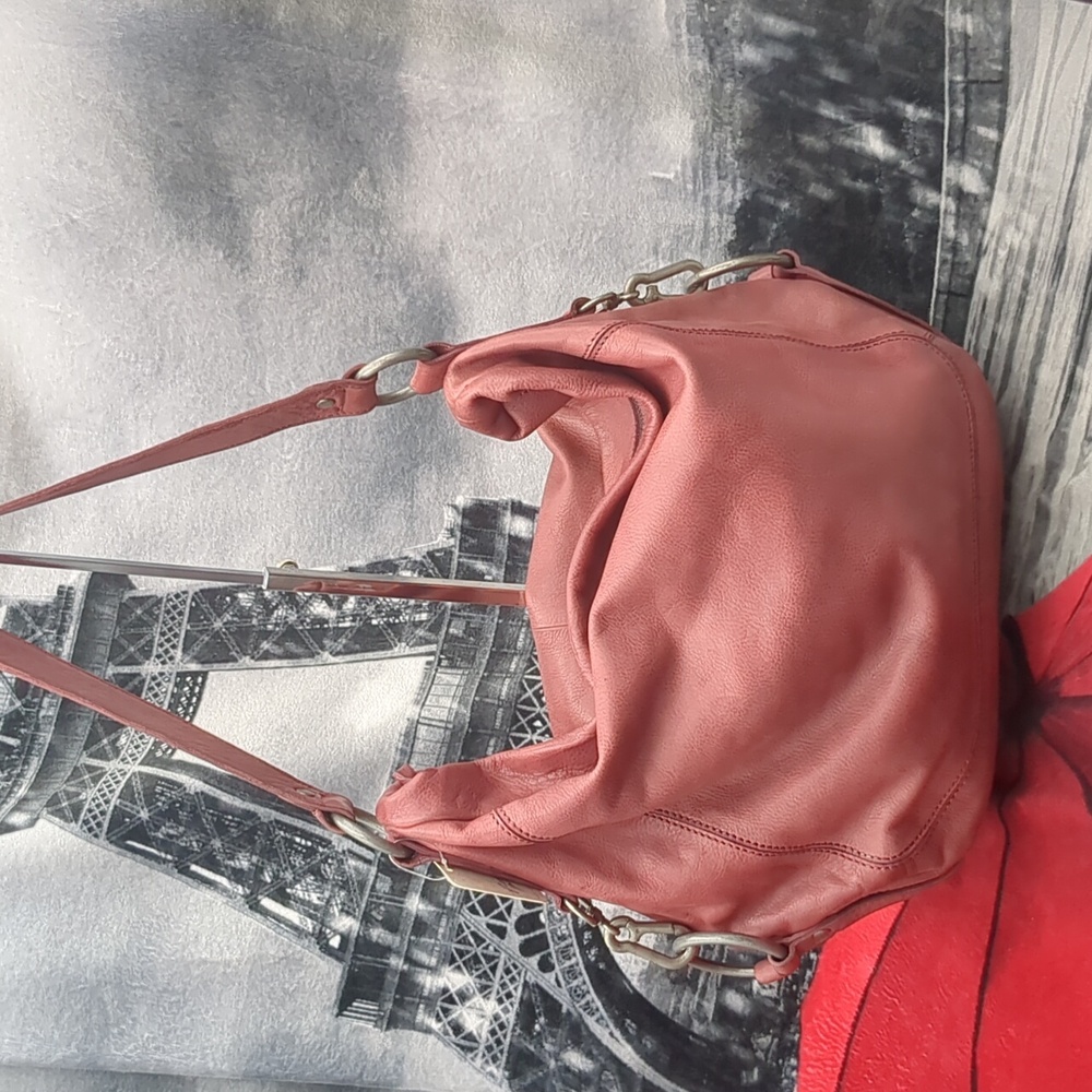 Free People Rare Find Raspberry Hobo - Picture 6 of 14